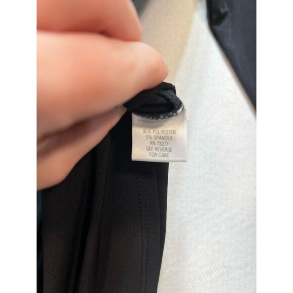 Dana Buchman Women's Button Down Shirt Long Sleeve Size M Navy Pockets Stretch - Picture 4 of 12